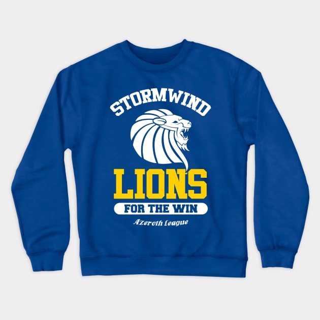 Stormwind Lions Crewneck Sweatshirt by Cocolima